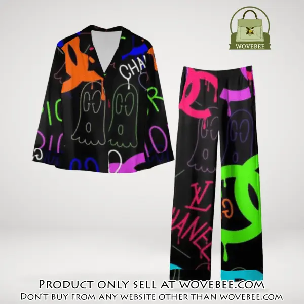 Trending luxury chanel satin pajama set pjs1043 wvb1405121